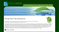 Desktop Screenshot of energysaverspaequipment.com