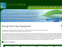 Tablet Screenshot of energysaverspaequipment.com